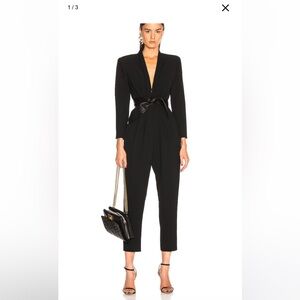 A.L.C. Kieran jumpsuit black with leather belt